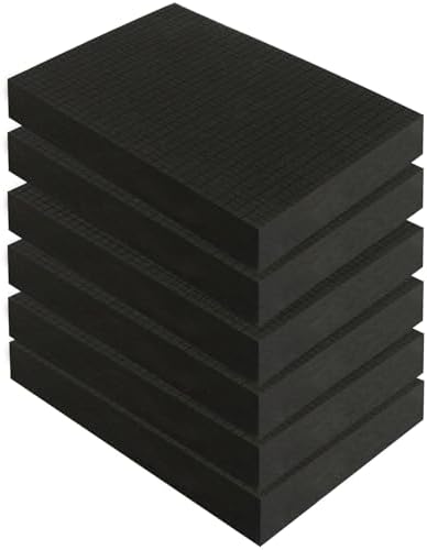 6 Pack Gun Case Foam - 16x12x2 Inch Pick and Pluck Foam Inserts for Cases by GUNTECHKIT