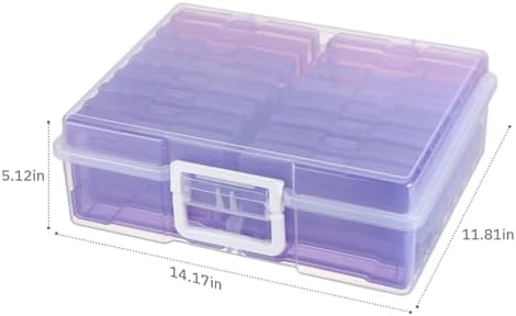 4"x6" Plastic Photo Storage Case with Purple 16 Inner Containers - Image 2