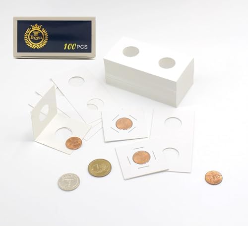 Boen 20.5mm Coin Flips 1000 Pcs 2x2 Cardboard Holders for Penny Dime - Image 5