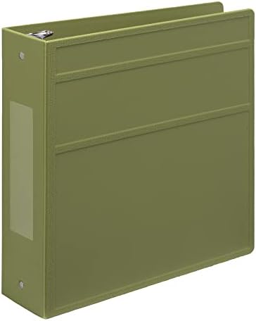 Carstens 3-Inch Heavy Duty 3-Ring Binder - Side Opening, Sage, Durable Plastic, Precision No-Gap Rings, Waterproof Cover, No Pockets, Holds 400 US Letter Sheets, BPA-Free, Made in USA (1714-3R) - Image 6