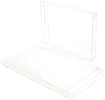 ClearBags Crystal Clear Greeting Card Boxes, 25 Pack, Box Case for Cards, Envelopes, Party Favors, Treats, Photo Storage, Gift Holder, Stationery Organizer, Small Business Packaging & Supplies, FB1A by ClearBags