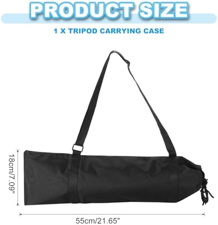 PATIKIL Tripod Case, Nylon Padded Tripod Bag with Handles for Light Stands, Tripod Photography Accessories, Black 55cm - Image 2
