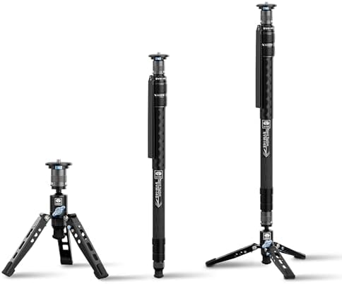 SIRUI SVM-145 Carbon Fiber Rapid Monopod, One-Step Height Adjust, 57" by SIRUI