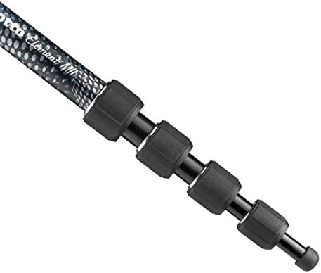 Manfrotto Element MII MMELMIIA5BK, Lightweight 5-Section Aluminium Travel Camera Monopod, with Wrist Strap, Rubber Grip, Twist Locks, Load up 15kg, for Compact Cameras, Mirrorless, DSLR, Black - Image 5