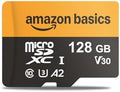 Amazon Basics 128GB microSDXC Memory Card with Adapter for Smartphones, Drones, Cameras, Full HD, Read Speed Up to 200MB/s, 1-Pack by AmazonBasics