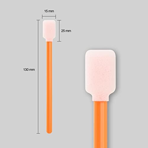 AAwipes Foam Swabs (1000 pcs Large Rectangular Foam Tips, 5.25", Orange) Cleanroom Foam Cleaning Swab for Roland Printers, Inkjet Printer, Air Conditioner, Car Vent, etc (C714C) - Image 2