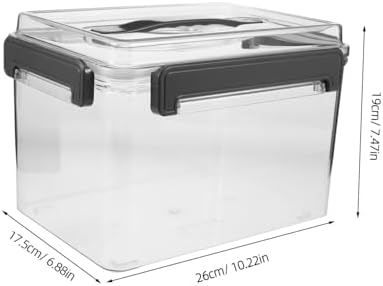 Camera Lens Storage Organizer Case with Acrylic Material, Rapid Pull-open Design, Lid and Handle, Sturdy Plastic Camera Equipment Storage Box for Outdoor Use, 10.24x7.48x6.89 Inch - Image 2