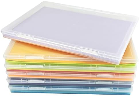 6 Pack 8 x 10 Inch Photo Storage Boxes Clear Organizer Bins by Daxilonyz