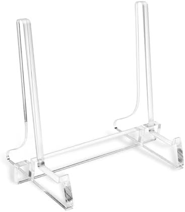 5.9 inch Clear Acrylic Easel,Decorative Plate Stands for Display by PapakeNook