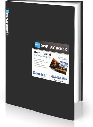 Sooez Art Portfolios 11x14, Portfolio Folder with 30 Pockets & Black Inner by Sooez