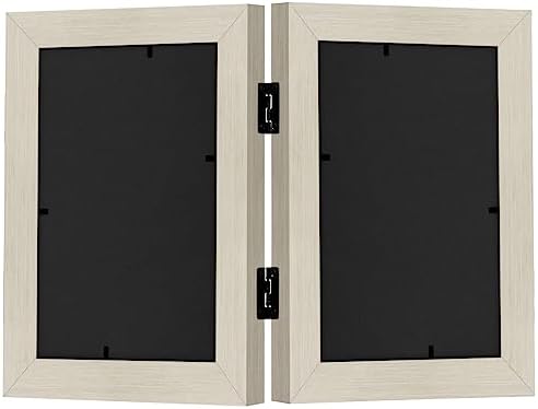 Americanflat 4x6 Double Picture Frame - Light Wood - Image 6