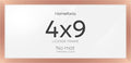 Homeforia 4x9 Rose Business License Frame, High-End Metal, Glass by Homeforia