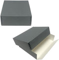 Lineco Drop Front Archival Storage Box, 9.25x11.75x3 in, Gray, 2 Pack by Lineco