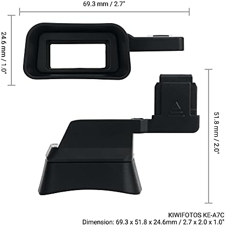 Kiwifotos Soft Viewfinder Eyecup Eye Cup Eyepiece for Sony A7C Camera - Image 3