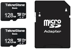 128GB Basic MicroSDXC TF Memory Card with Adapter 2 Packs by Teknostone