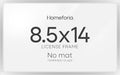 Homeforia 8.5x14 Silver Marriage License Frame, High-End Metal, Glass by Homeforia