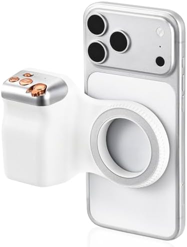 Magnetic Phone Camera Grip, DSLR Style Smartphone Handle Holder, Ergonomic Fun Shot Shutter Grip for iPhone & Android with Detachable Wireless Shutter Button for Photography & Video by Bolumka