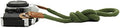 Vintage Handmade Cotton Leather Camera Neck Strap for Leica Nikon Fuji Pentax Canon Panasonic Sony Short Army Green by Unknown