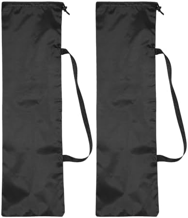 PATIKIL 39 x 12 Inch Tripod Carrying Case, 2 Pack Camera Tripod Carrying Bags Oxford Cloth Padded Bag for Camera Gear Mic Light Stand Sheet Music Photography Accessories, Black by PATIKIL