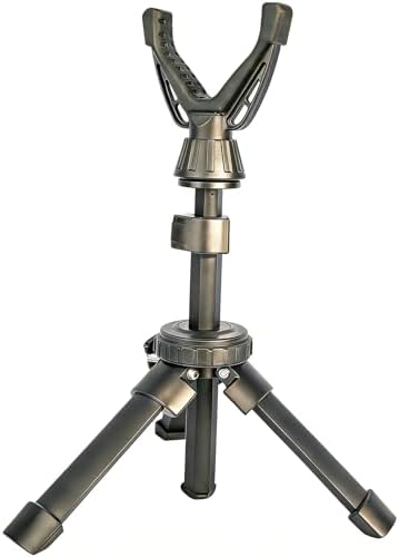 Portable Shooting Tripod with 360° Rotating & Removable V Yoke - Adjustable Height Rifle Rest Stand for Hunting, Target Shooting, Binoculars, Cameras & Outdoor Activities by Jalarox