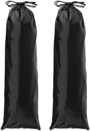 Tripod Case Bag, Nylon Tripod Storage Bag, Long Foldable Monopod Compact Carrying Organizer Pouch- Fitting for (Monopod/Light Stand/Umbrella/Travel) 24 x 6 In & 2 Pack & Black by YELARXI