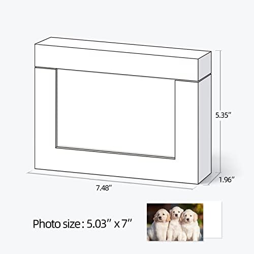 Cardboard Photo Boxes For Pictures 5x7, Family Photos Storage Box Set, Photo Album Box, Small Photo Storage Box Archival For Couple Photos, Postcards Box(2pack) - Image 6
