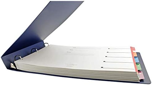 11x17 Binder Poly Panel Featuring a 1.5" Angle-D Ring Blue - Image 2