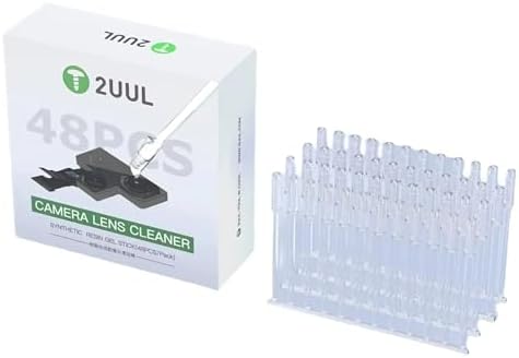 Portable Mobile Phone Camera Lens Cleaner Resin Synthetic Stick Dust Fingerprint Removal Stick for Phone Camera Lens Screen Cleaning Tool,48Pcs/Box by DIYPHONE