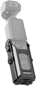 NEEWER Pocket 3 Cage, All in One Aluminum Alloy Protective Video Rig Compatible with DJI Osmo Pocket 3 & Magnetic Mount Accessories, 1/4" Threads Cold Shoe, Slots for Quick Release Side Handle, AC029 by Neewer
