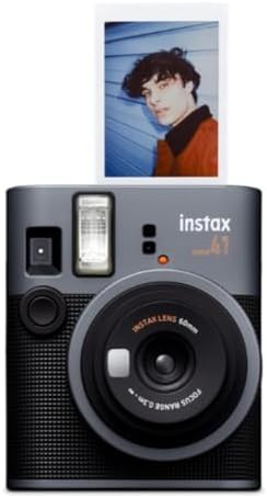Fujifilm Instax Mini 41 Instant Camera Bundle with Instax Mini Film | 20 Exposures + 4 Pack AA Batteries + Cleaning Cloth (4 Items) - Image 3