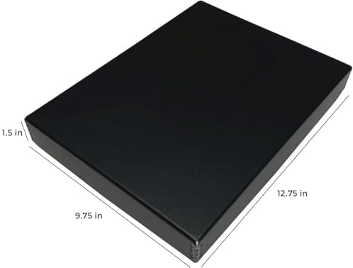 Lineco Museum Archival Storage Box, Drop Front, 9.75x12.75x1.5 in, Black - Image 2