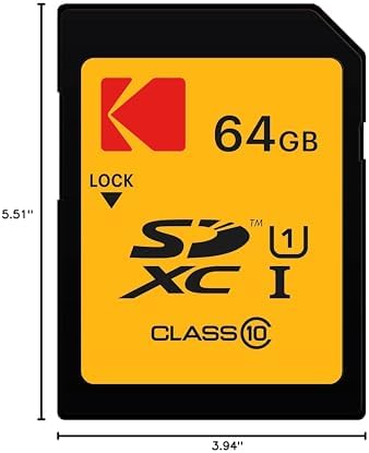 Kodak SDXC Card 64GB UHS-I U1 V10 Premium, up to 85MB/s Read Speed, for Full HD Video and High-Resolution Pictures, Compatible with SDXC Standard - EKMSD64GXC10K - Image 3
