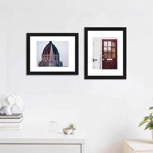 11x14 Picture Frame Set of 4 with Real Glass, Wall Mount - Image 2