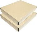 Lineco Drop Front Archival Storage Box, 17.75x22.75x3 in, Tan, 2 Pack by Lineco
