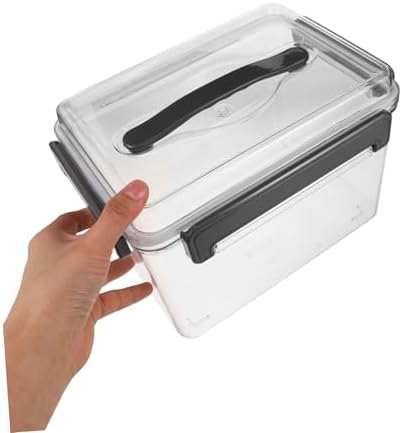Camera Lens Storage Organizer Case with Acrylic Material, Rapid Pull-open Design, Lid and Handle, Sturdy Plastic Camera Equipment Storage Box for Outdoor Use, 10.24x7.48x6.89 Inch - Image 4