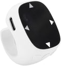 Tangxi Phone Scrolling Ring Remote Control, Wireless Page Turner for Phone Tablet Camera, Bluetooth 5.3 Air Finger Ring Mouse with a Touchpad (White) by Tangxi