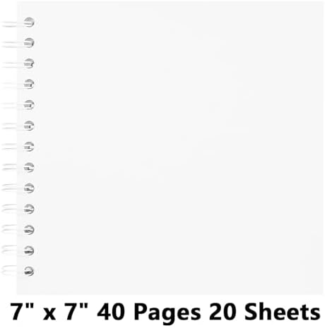 DIY Scrapbook Photo Album,40 Pages,7x7 Inch,White - Image 5