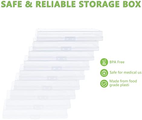 Photo Storage Box 5" x 7", 18 Inner Extra Large Photo Organizer Container, Plastic Craft Storage Box with Handle for Cards, Sticker, Seed, Scrapbooking, Craft, Classroom Supplies - Image 4