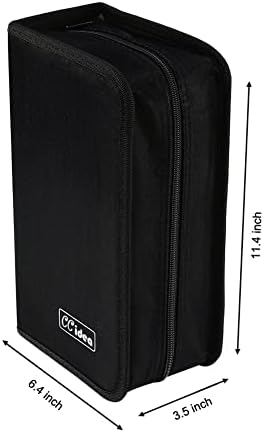 CCidea CD Case DVD Storage Holder, 128 Capacity DVD Cases Organizer CD Plastic Protective Carrying Binder,Portable Cd Wallet for Home Travel (Black) - Image 3