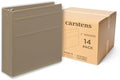 Carstens 3-Inch Heavy Duty 3-Ring Binder - Side Opening, Sand, Durable Plastic, Precision No-Gap Rings, Waterproof Cover, No Pockets, Holds 400 US Letter Sheets, BPA-Free, Made in USA (1713-3R) by Carstens