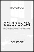 Homeforia 22.375x34 Black Puzzle Poster Frame, High-End Metal, Glass by Homeforia