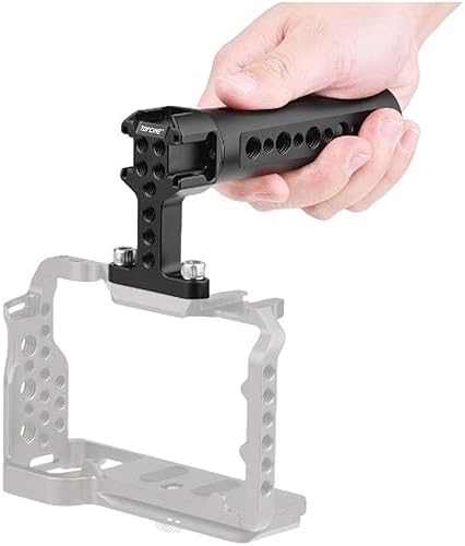 Handgrip TopHandle with Cold Shoe Mount 1/4"-20 and 3/8"-16 Threaded Holes for Camera Rigs - Image 2