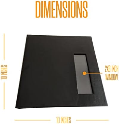 2x6 Strip Album, Black Cover Black Pages, 2 Gel Pens, 5pk - Image 5