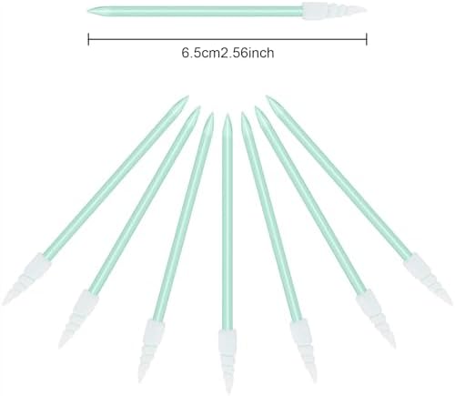 Chinco 200 Pcs Cleaning Swabs 2.56'' Sponge Tip Swabs Sticks Green - Image 5