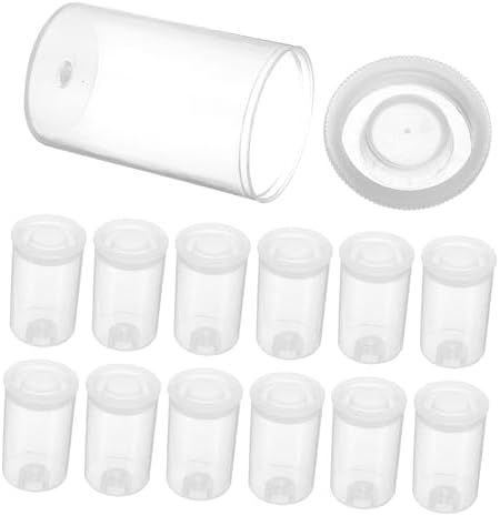 Toddmomy Film Baits Storage Case Clear Container Bait Case Nail Art Cylinder Jar Utility Tackle Bead Container - Image 6