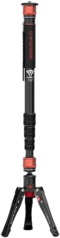 IFOOTAGE Cobra 3 A180T,Camera Monopod with Tripod Base,Aluminum Professional Video Monopod,Suitable for SLR Cameras and Camcorders(71") by IFOOTAGE
