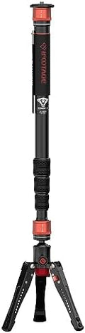 IFOOTAGE Cobra 3 A180T,Camera Monopod with Tripod Base,Aluminum Professional Video Monopod,Suitable for SLR Cameras and Camcorders(71") by IFOOTAGE