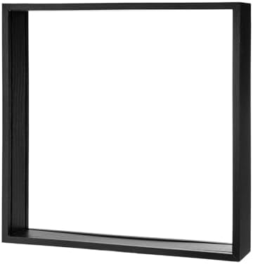 M METERXITY 1-Pack Dried Flower Frame, 12 x 12 Inch Double Acrylic Wooden Dried Flower Photo Floating Frame for Tabletop/DIY/Handicrafts [Black] - Image 7
