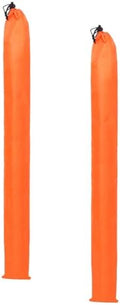 2 Pcs 40 x 5 Inch Tripod Monopod Case Bag, Oxford Cloth Foldable Tripod Carrying Case Bag with Drawstring, Fits Speaker/Light Stand/Studio/Outdoor/Travel/Camping, Orange by Unknown