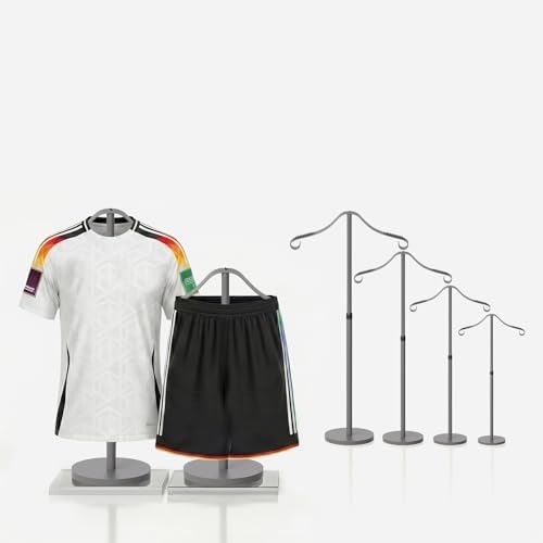 Shirt Display Stand Mannequin Torso 18-33" Adjustable,Grey,4 Pack by Unknown